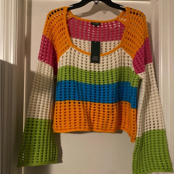 Women colorful sweater size large - Picture 2 of 3